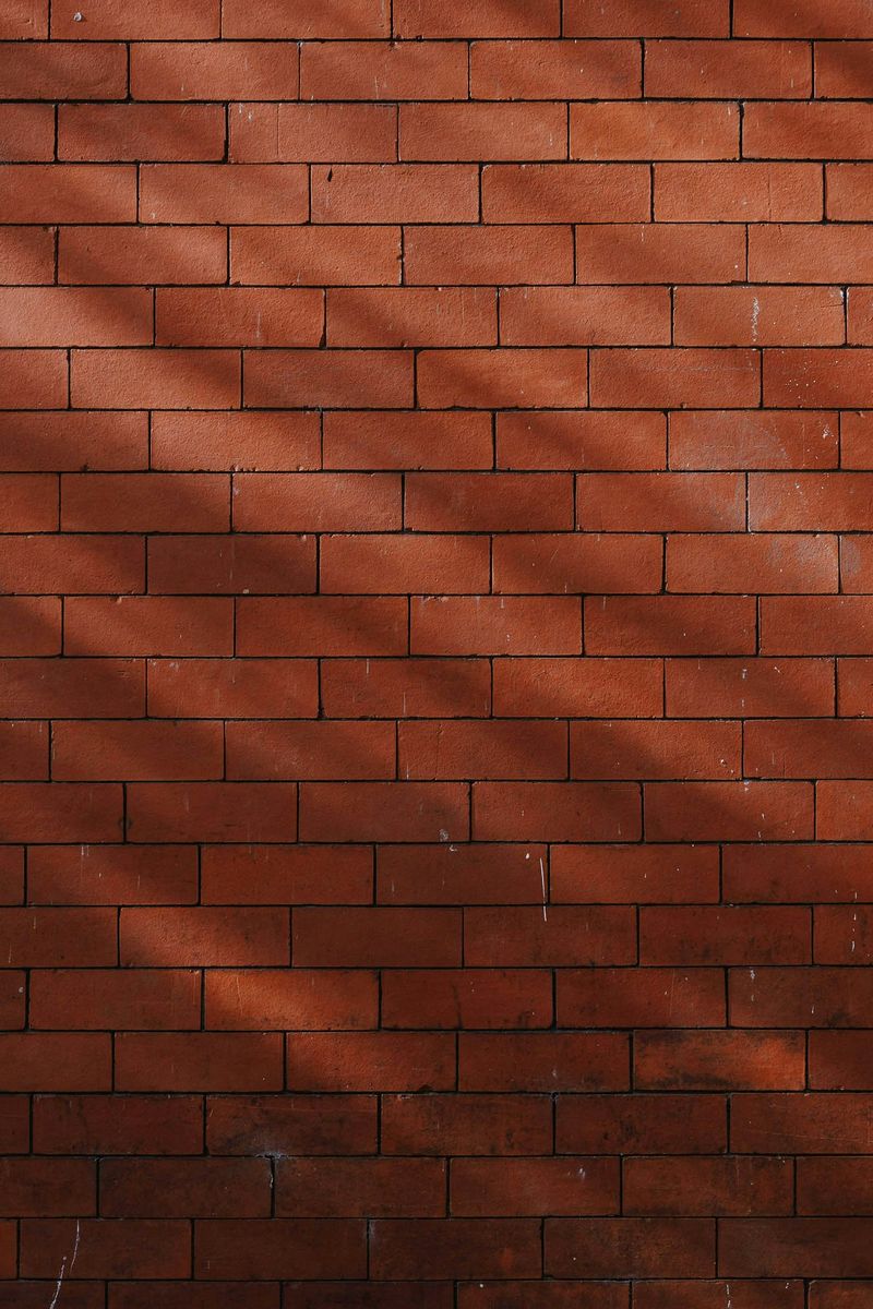 Warm red brickwork of the Whalley Range conservation area in Manchester.