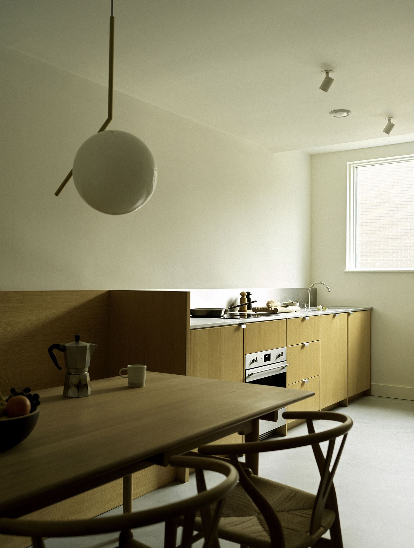 Kelham Island oak and stainless steel kitchen renovation in Sheffield.