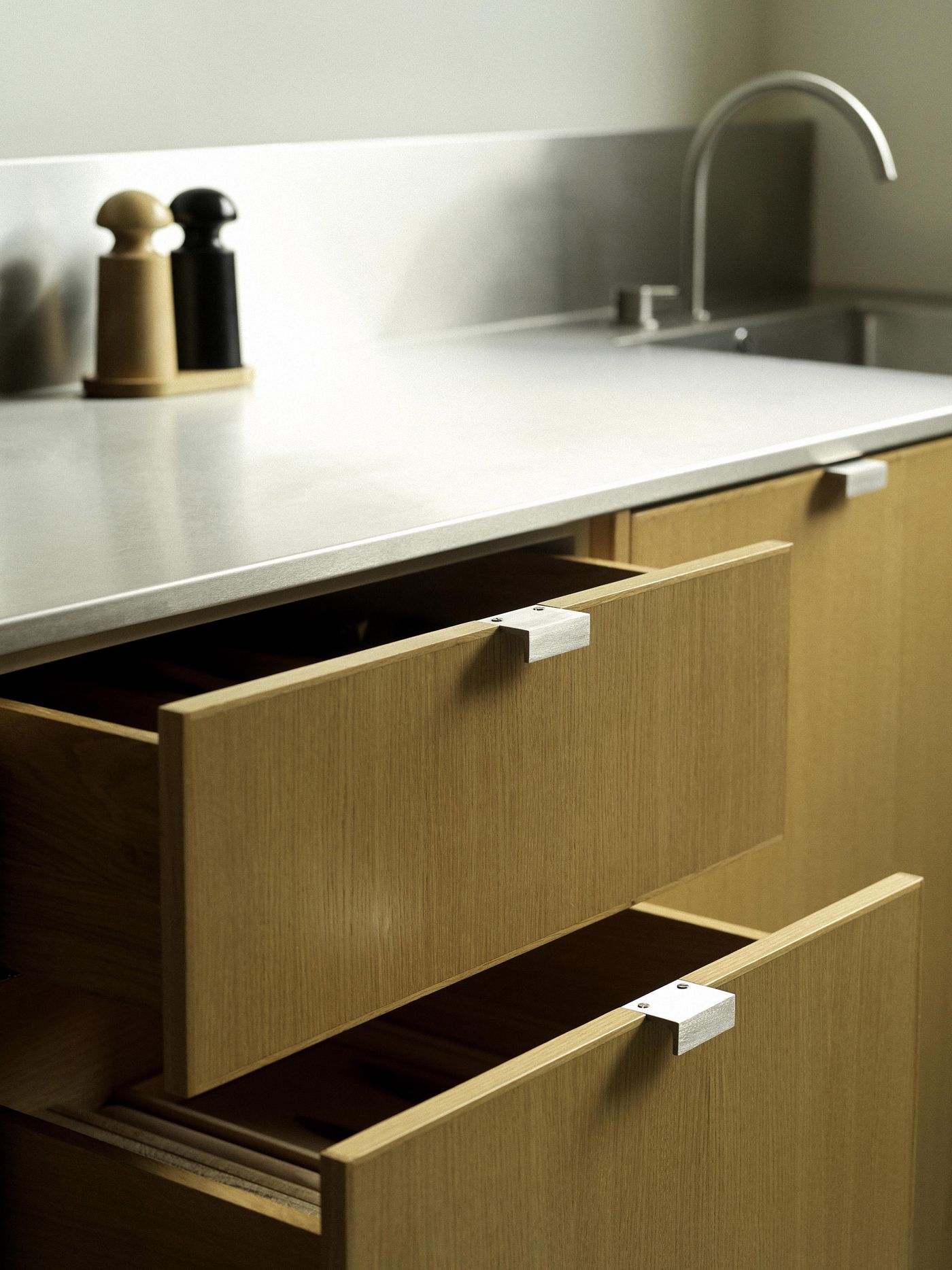 Kelham Island oak and stainless steel kitchen renovation in Sheffield.