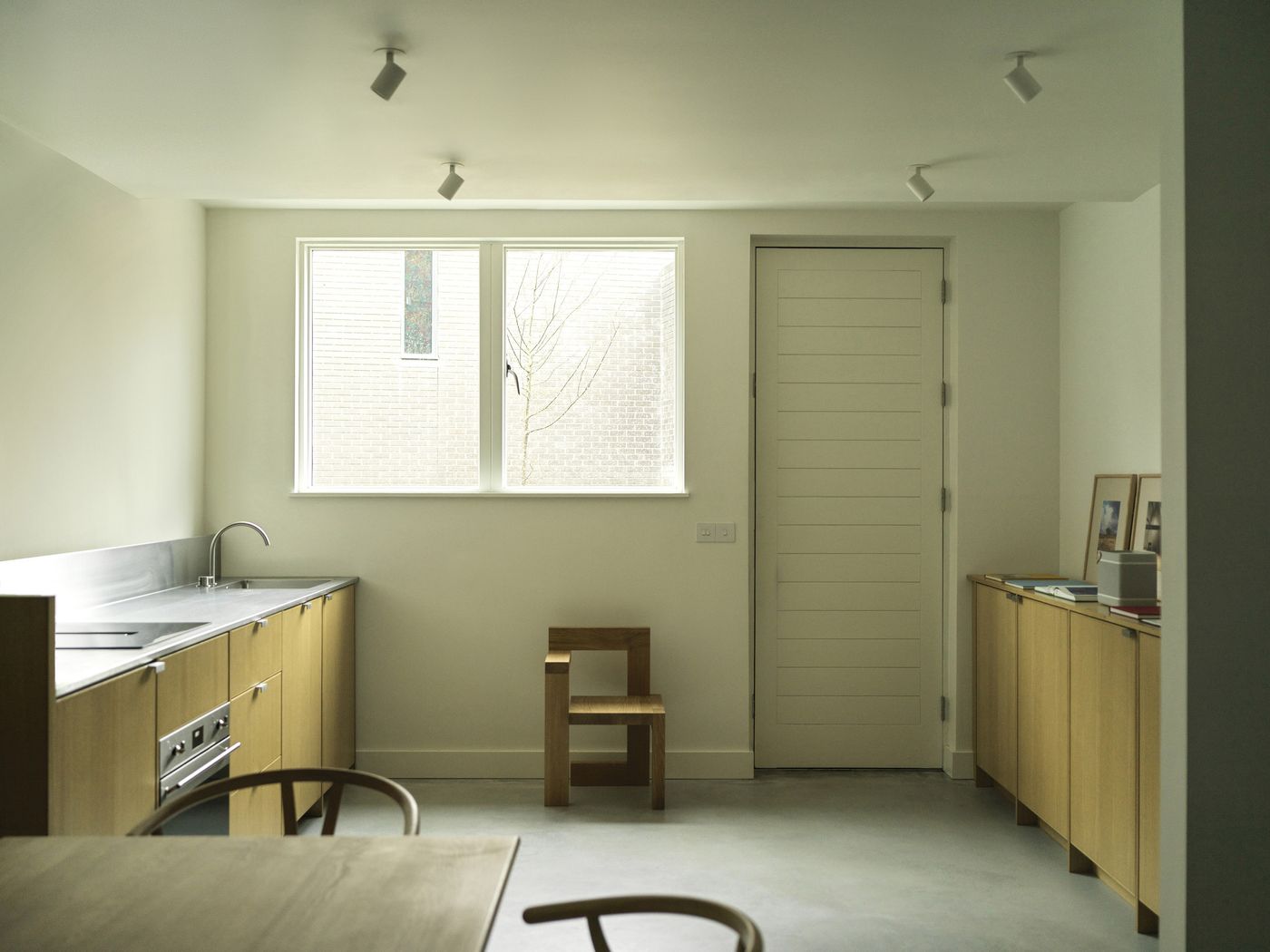 Kelham Island oak and stainless steel kitchen renovation in Sheffield.