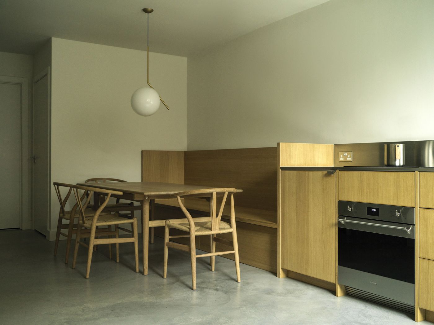 Kelham Island oak and stainless steel kitchen renovation in Sheffield.