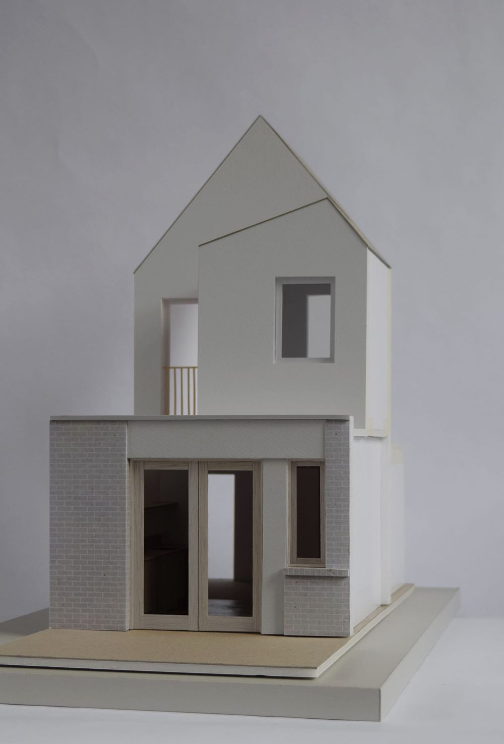 Physical model of the proposed rear extension within From Works' Francis Road Project.